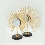 Golden masterpiece - peacock tail shape