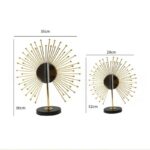 Golden masterpiece - peacock tail shape