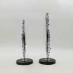 Golden masterpiece - peacock tail shape