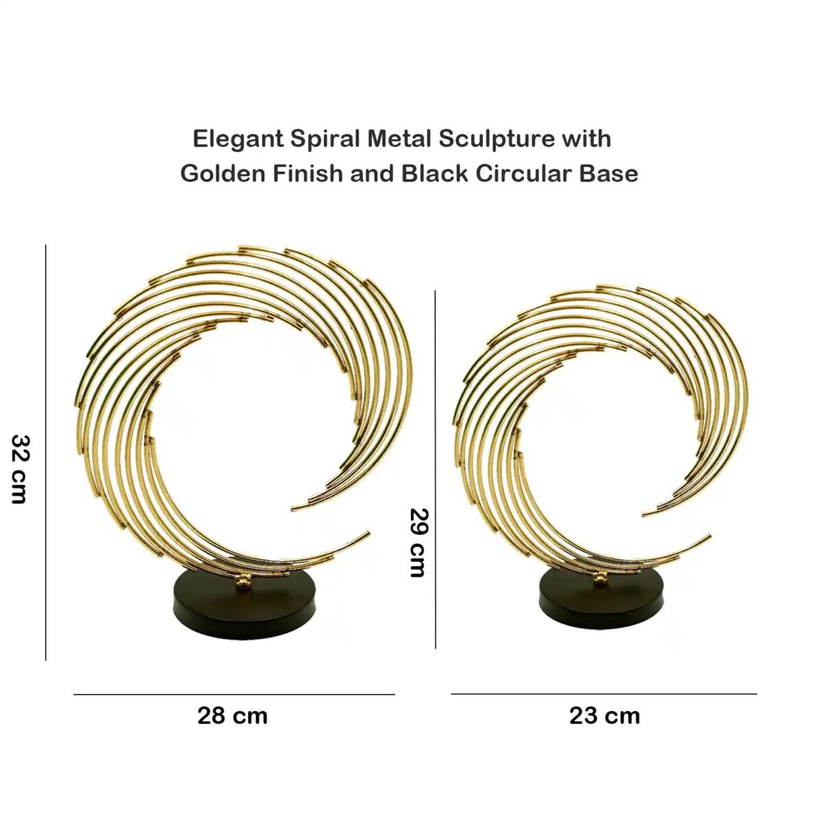 Ornamental Sun Abstract Metal Figurines