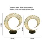 Ornamental Sun Abstract Metal Figurines