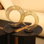 Ornamental Sun Abstract Metal Figurines