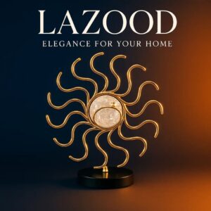 Sun-Shaped Decorative Piece with Glass Sphere