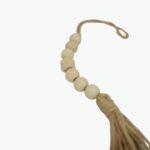 Wooden Bead Garland with Tassels