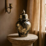 Black & Gold Classic Decorative Jar