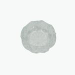 Round Glass Ashtray, Clear Crystal Design