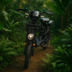 دراجة كهربائية بمقعد خلفي