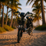 دراجة كهربائية بمقعد خلفي