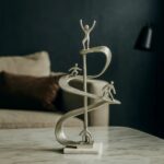 Inspirational Bronze Spiral Sculpture