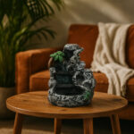 مبخرة شلال مياه الجبال المتدفقة