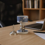 Arabic-Inspired Ceramic and Metal Incense Burner