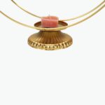 Round Gold Candle Holder Stand