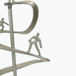 Inspirational Bronze Spiral Sculpture