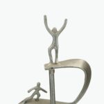 Inspirational Bronze Spiral Sculpture