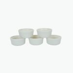 5-Piece Porcelain Ramekin Bowl Set