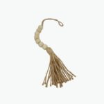 Wooden Bead Garland with Tassels