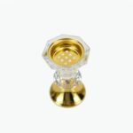Crystal Glass Incense Burner with Golden Top - Image 8