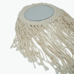 Acrylic Decorative Mirror with Macrame Frame