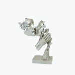 Golden Mask Couple Statue – Symbol of Love