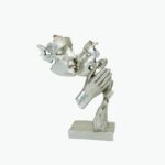 Golden Mask Couple Statue – Symbol of Love