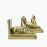 Golden Horse Book Holder Set