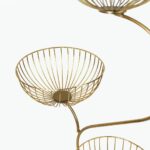 Three-Tier Gold Metal Fruit Stand