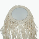 Acrylic Decorative Mirror with Macrame Frame