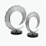 Ornamental Sun Abstract Metal Figurines