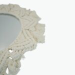 Acrylic Decorative Mirror with Macrame Frame