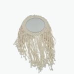 Acrylic Decorative Mirror with Macrame Frame