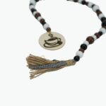 Wooden Bead Garland Coffee Cup with Tassel