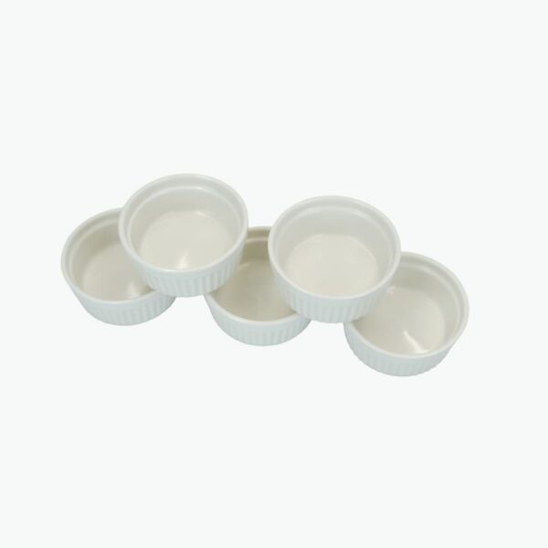 5-Piece Porcelain Ramekin Bowl Set