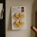 4 Pcs Wall Hook, Strong Self-Adhesive Hook