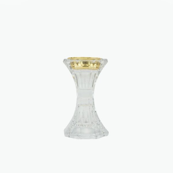Classic Glass Incense Burner with Golden Lid