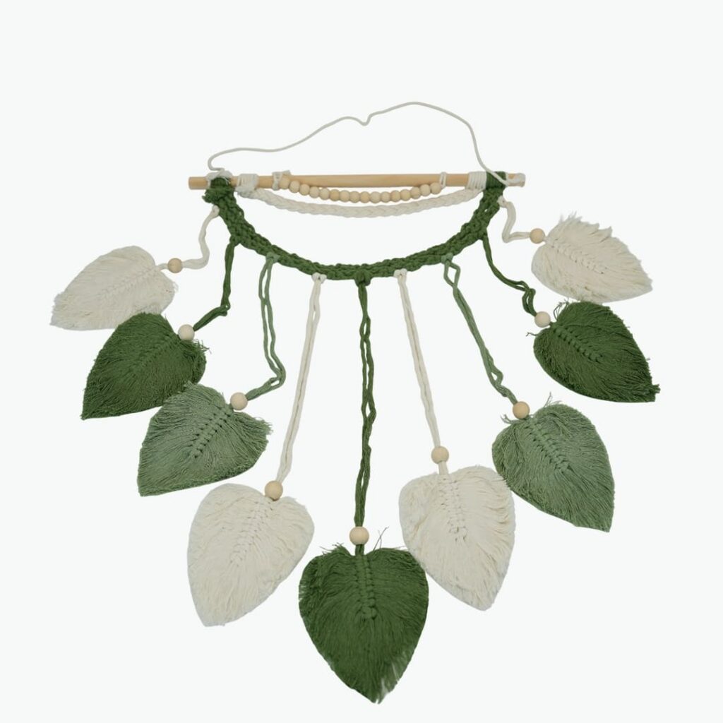 Macrame Wall Hanging Leaves Decor