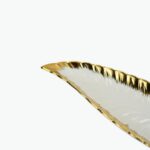 Leaf-Shaped Decorative Ceramic Bowl