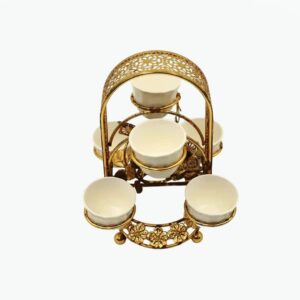Golden Arabic Coffee Cup Holder