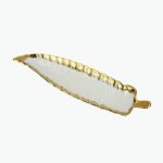 Leaf-Shaped Decorative Ceramic Bowl