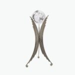 Crystal Ball paired wita luxurious golden metal stands