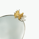 Butterfly Handle Mirrored Serving Trays