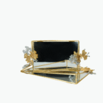 Set of 2 Butterfly Handle Serving Trays