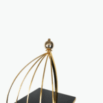 Floor Stand with Glass Shelves