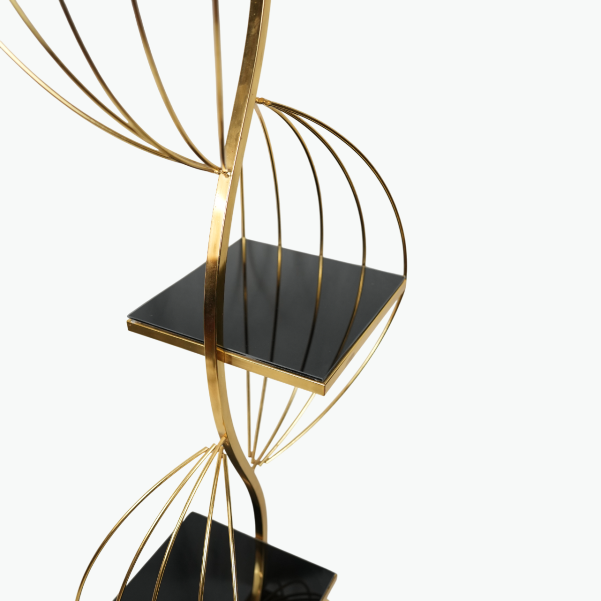 Floor Stand with Glass Shelves