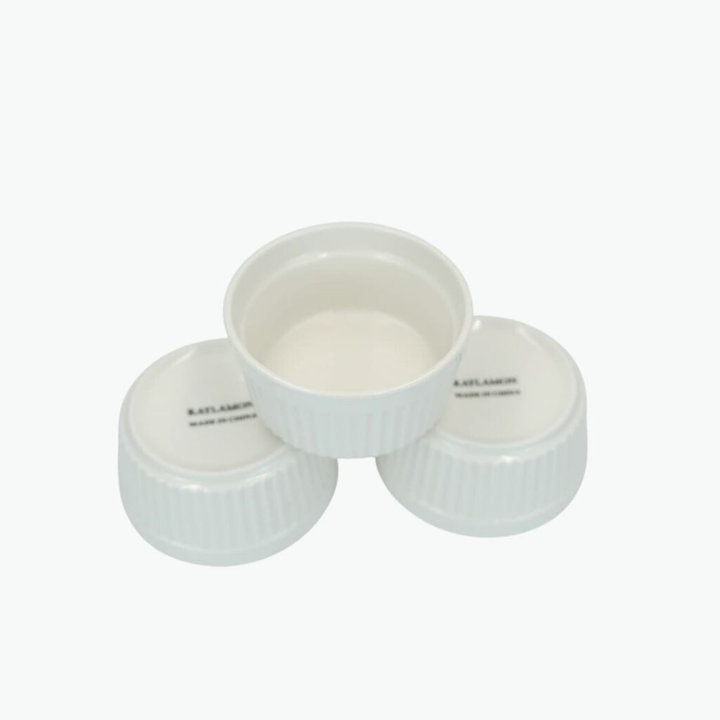 Porcelain Deep Appetizer Bowls – Set of 3