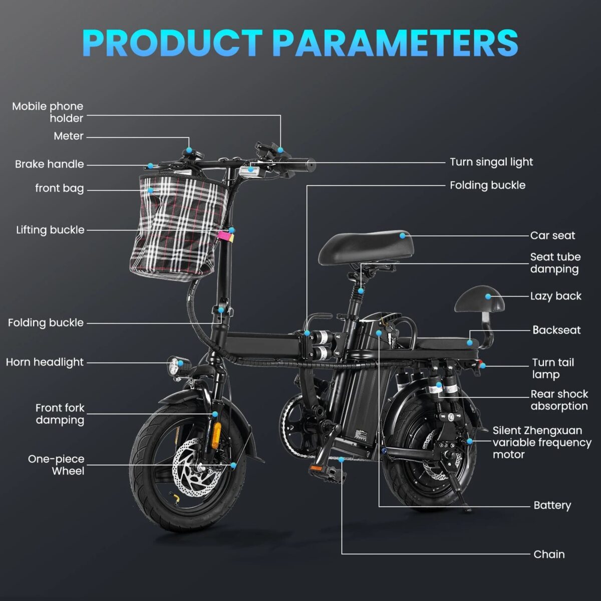 HONGLM Foldable Electric Bike