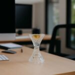 Classic Glass Incense Burner with Golden Lid