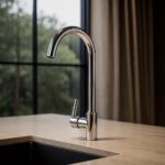 Complete Chrome Kitchen Faucet Set with Hoses