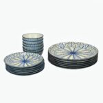 SOMii 18-Piece Ceramic Dinnerware Set (Mandala Design)
