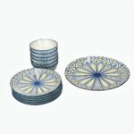 SOMii 18-Piece Ceramic Dinnerware Set (Mandala Design)