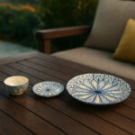 SOMii 18-Piece Ceramic Dinnerware Set (Mandala Design)